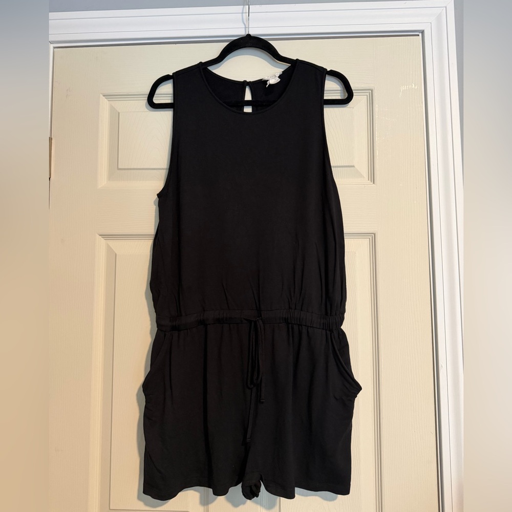 LOFT Black Lounge Wear Romper